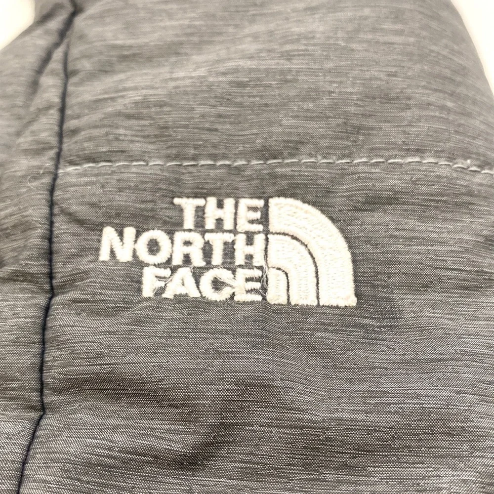 North Face Girls Grey/Mint Mossbud Swirl Fleece Mittens